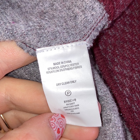 Prana Hooded Longline Wool Blend Top - Picture 5 of 5